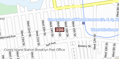 Stadtplan Coney Island New York